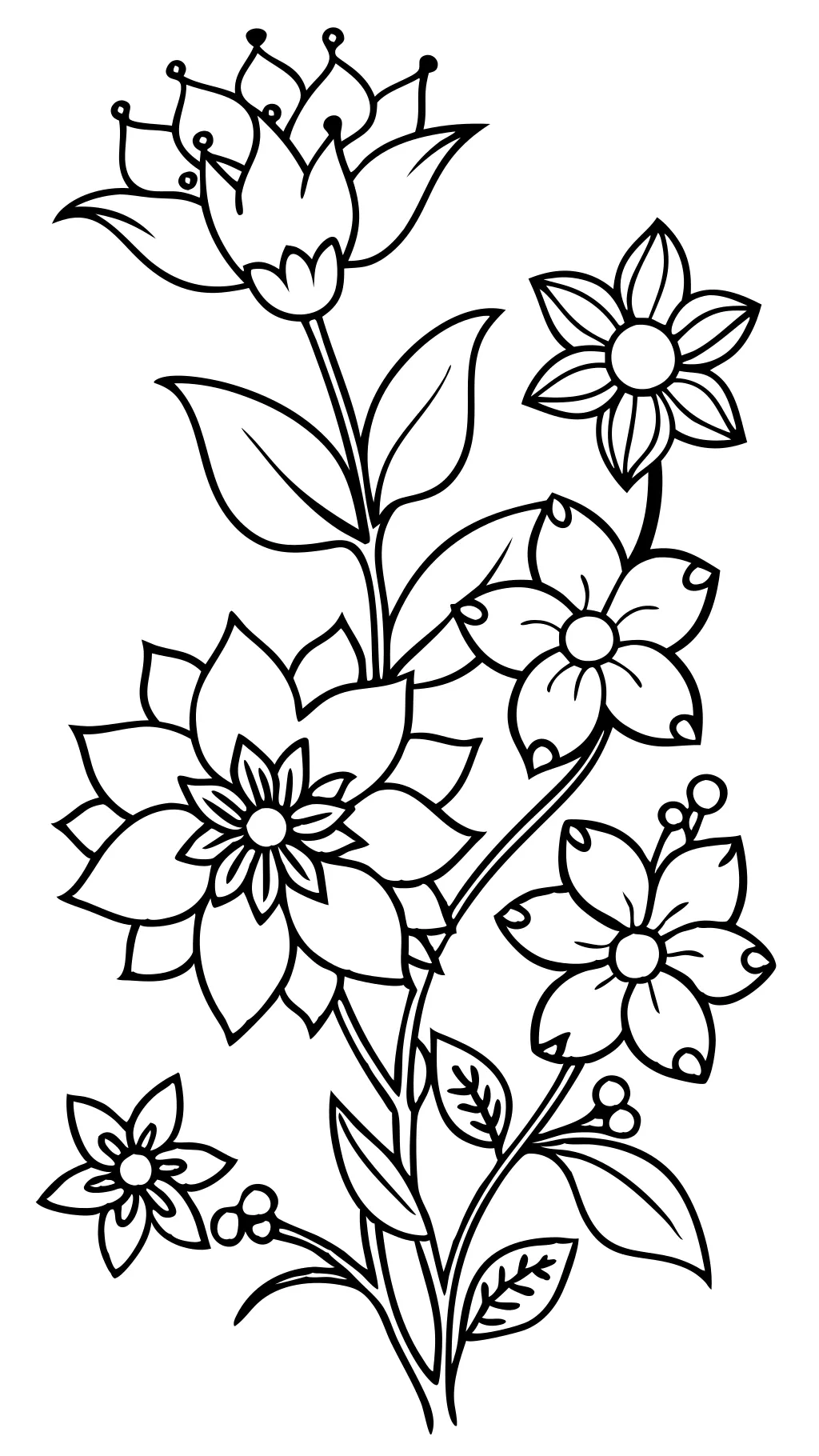 relaxation flower coloring pages for adults